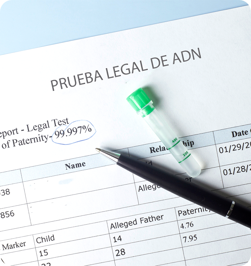 Prueba de Paternidad Privada Legal